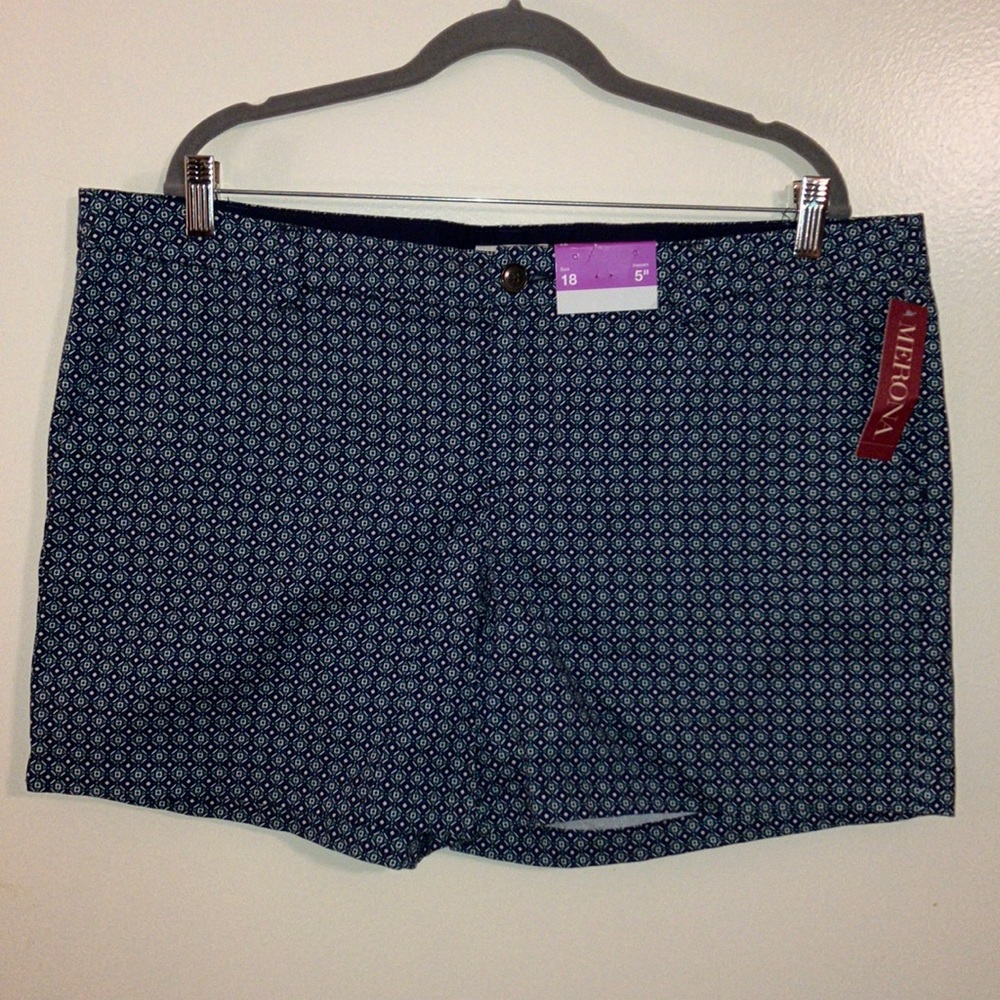 Merona NWT Cute patterns shorts size 18